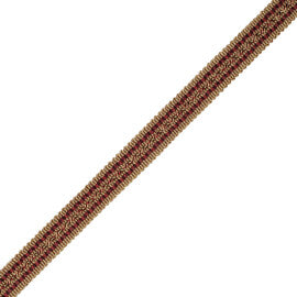 1/2" Aurelia Gimp Trim by Samuel & Sons in Bordeaux/Gold