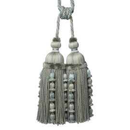Kensington Double Tassel Tieback by Samuel & Sons in Sea Glass