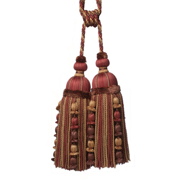Kensington Double Tassel Tieback by Samuel & Sons in Russet