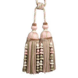 Kensington Double Tassel Tieback by Samuel & Sons in Petal