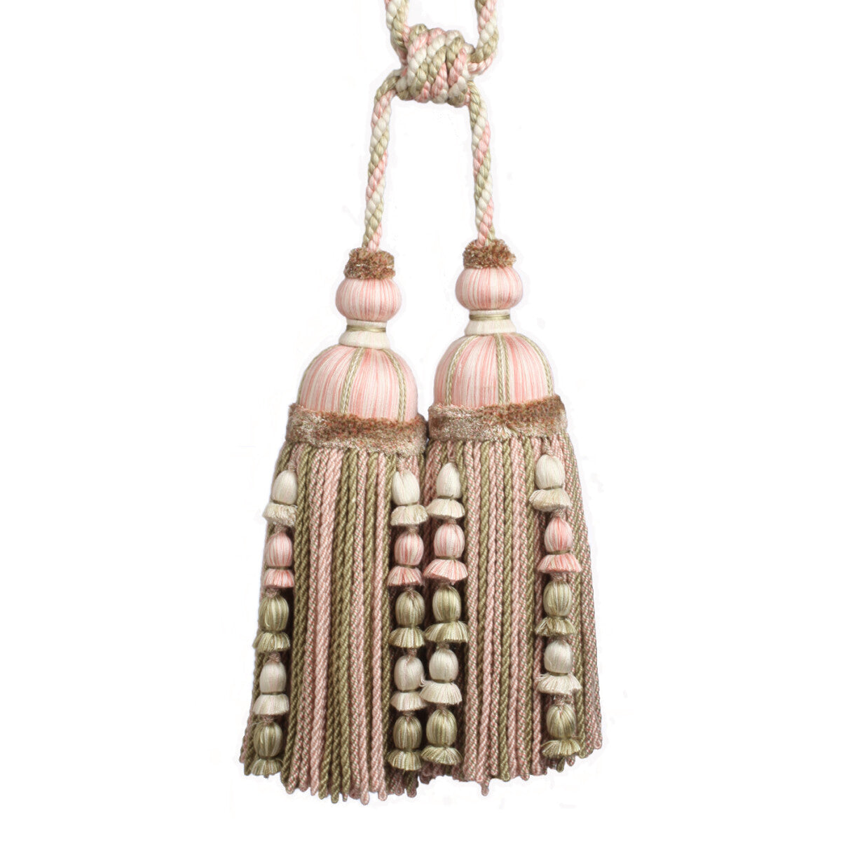 Kensington Double Tassel Tieback by Samuel & Sons in Petal