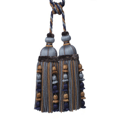 Kensington Double Tassel Tieback by Samuel & Sons in Royal Oak