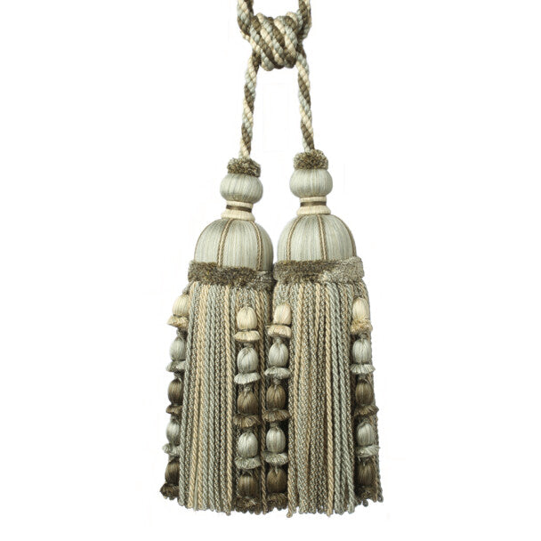 Kensington Double Tassel Tieback by Samuel & Sons in Olive