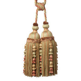 Kensington Double Tassel Tieback by Samuel & Sons in Rhubarb