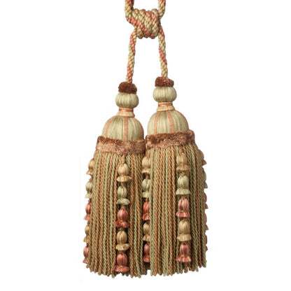 Kensington Double Tassel Tieback by Samuel & Sons in Rhubarb