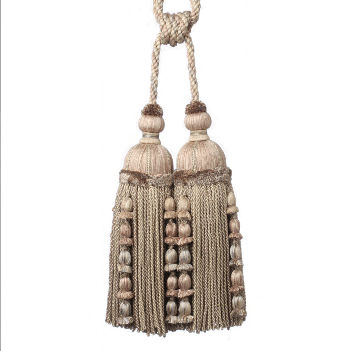 Kensington Double Tassel Tieback by Samuel & Sons in Sandstone