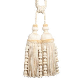 Kensington Double Tassel Tieback by Samuel & Sons in Natural