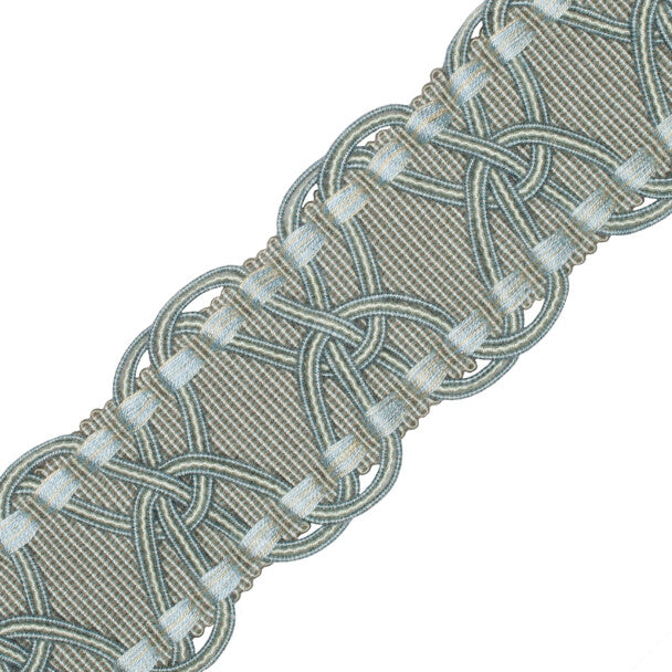 2.5" Kensington Braid Trim by Samuel & Sons in Sea Glass