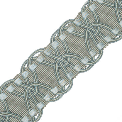 2.5" Kensington Braid Trim by Samuel & Sons in Sea Glass