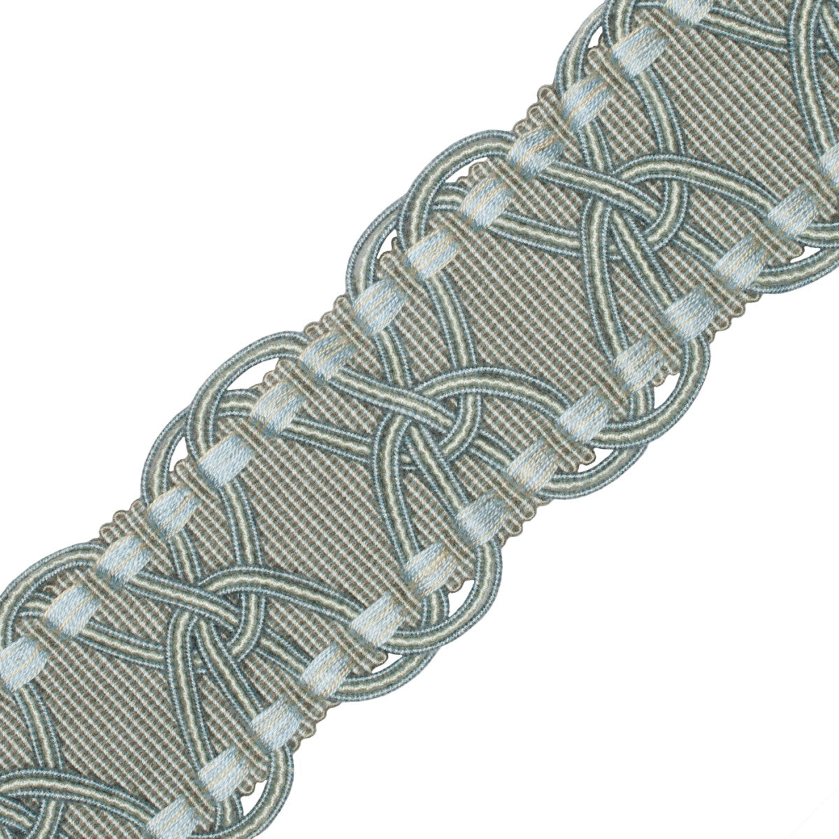 2.5" Kensington Braid Trim by Samuel & Sons in Sea Glass