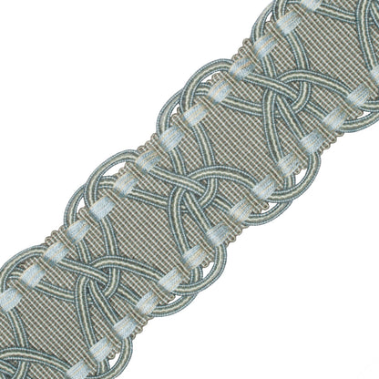 2.5" Kensington Braid Trim by Samuel & Sons in Sea Glass