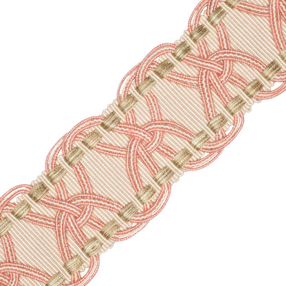 2.5" Kensington Braid Trim by Samuel & Sons in Petal