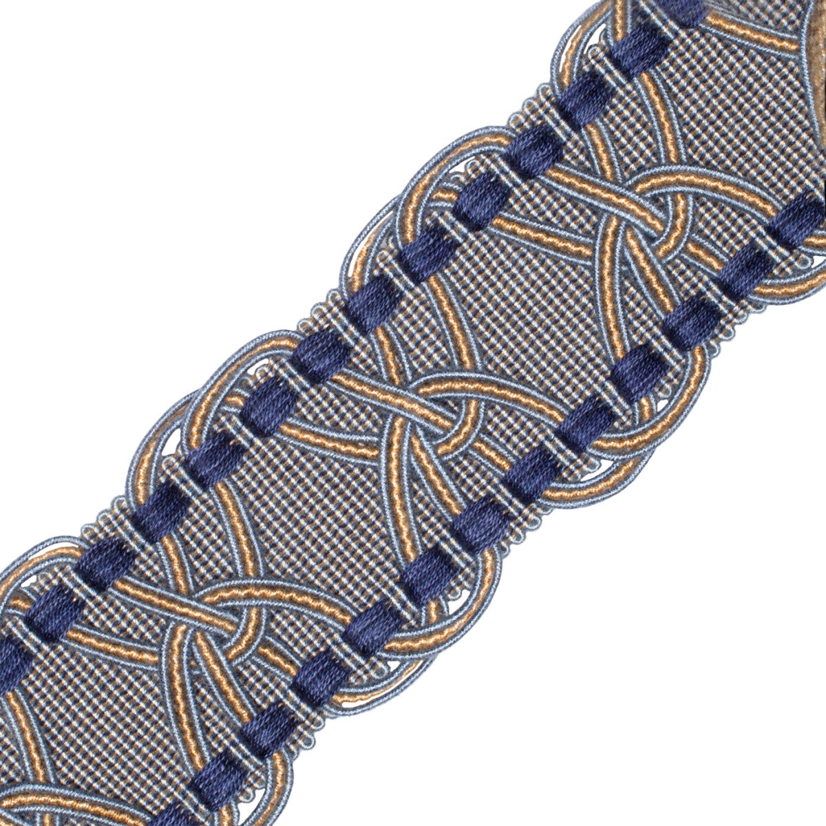2.5" Kensington Braid Trim by Samuel & Sons in Royal Oak