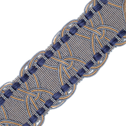 2.5" Kensington Braid Trim by Samuel & Sons in Royal Oak