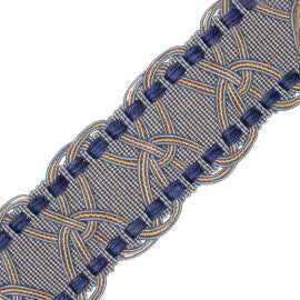 2.5" Kensington Braid Trim by Samuel & Sons in Royal Oak