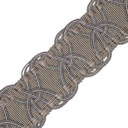 2.5" Kensington Braid Trim by Samuel & Sons in Platinum