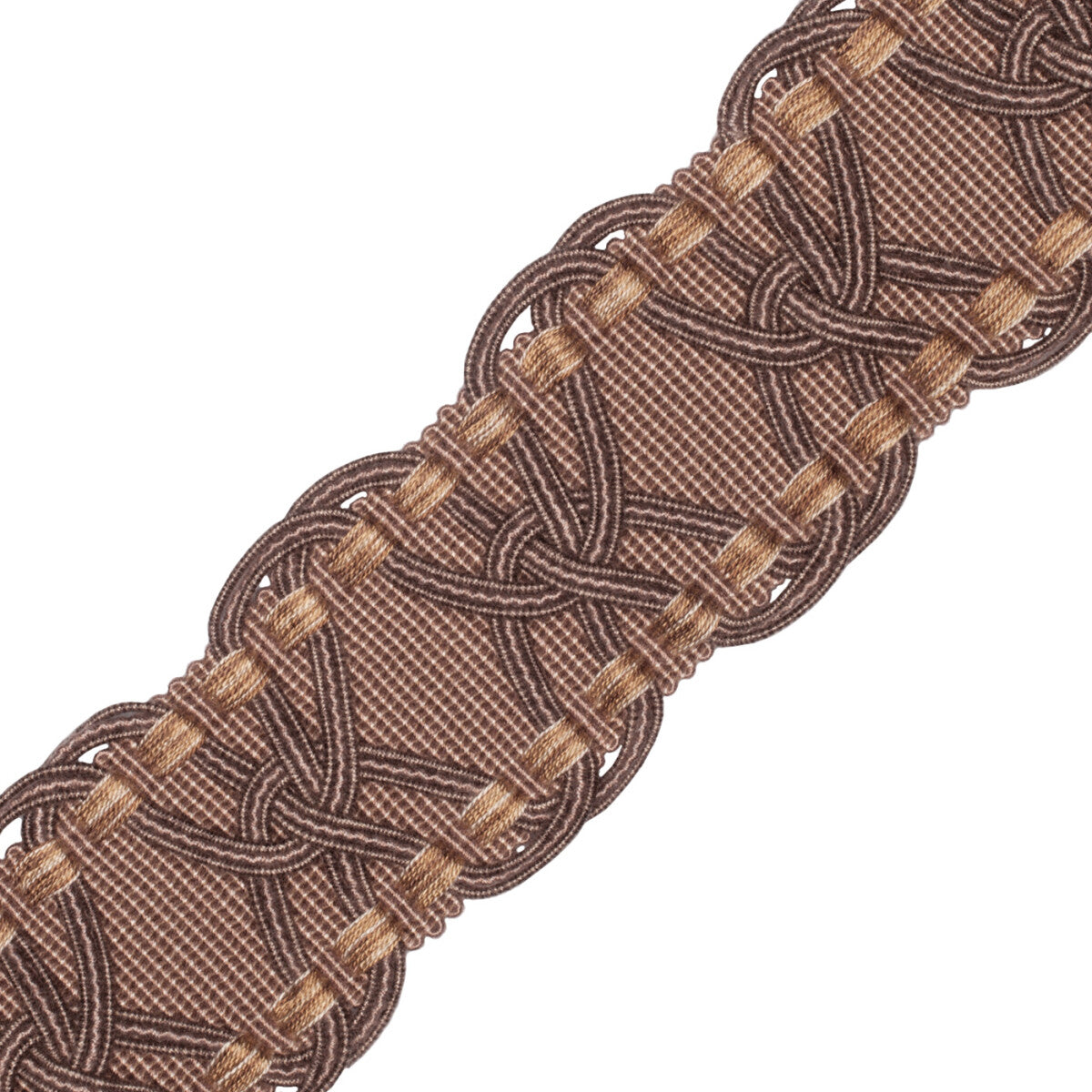 2.5" Kensington Braid Trim by Samuel & Sons in Maple