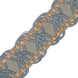 2.5" Kensington Braid Trim by Samuel & Sons in Golden Surf