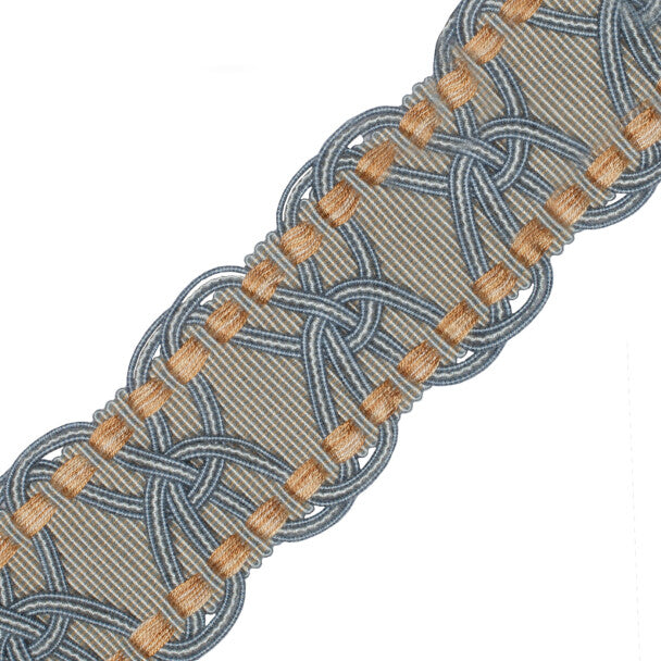 2.5" Kensington Braid Trim by Samuel & Sons in Golden Surf