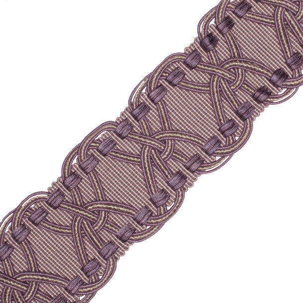 2.5" Kensington Braid Trim by Samuel & Sons in Orchid