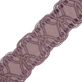 2.5" Kensington Braid Trim by Samuel & Sons in Orchid