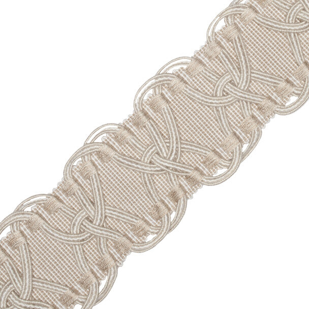 2.5" Kensington Braid Trim by Samuel & Sons in Marble