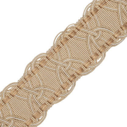 2.5" Kensington Braid Trim by Samuel & Sons in Cornsilk