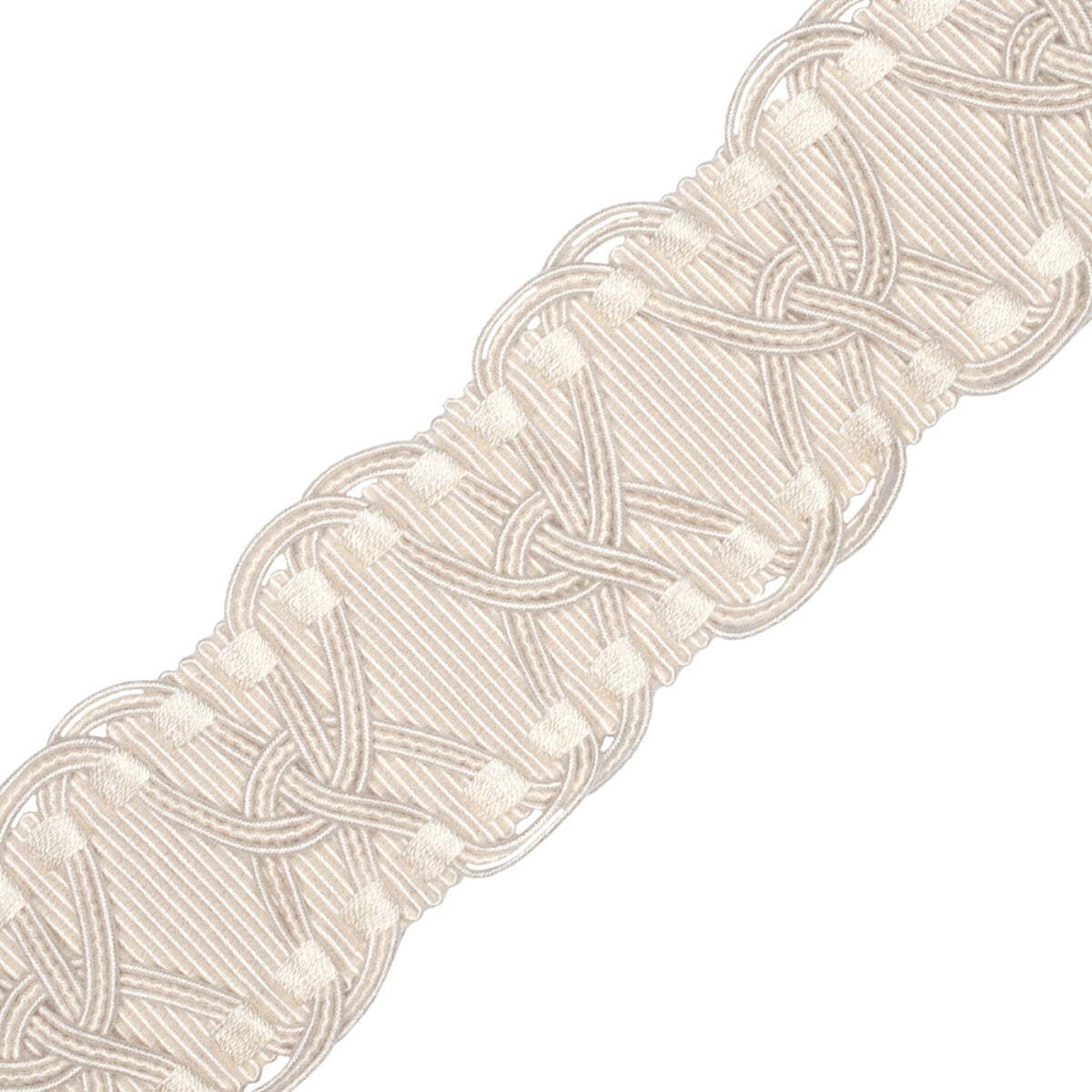 2.5" Kensington Braid Trim by Samuel & Sons in Natural