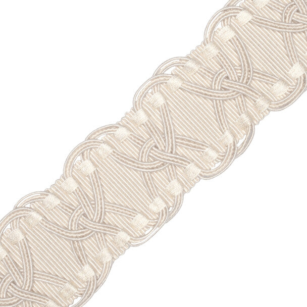 2.5" Kensington Braid Trim by Samuel & Sons in Natural