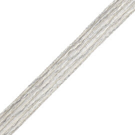 Steppe Heathered Braid Trim by Samuel & Sons in Ice