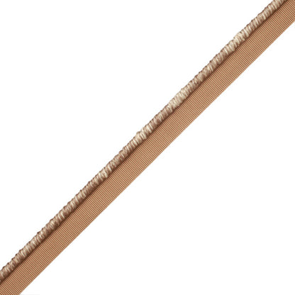 Steppe Heathered Cord With Tape Trim by Samuel & Sons in Taupe
