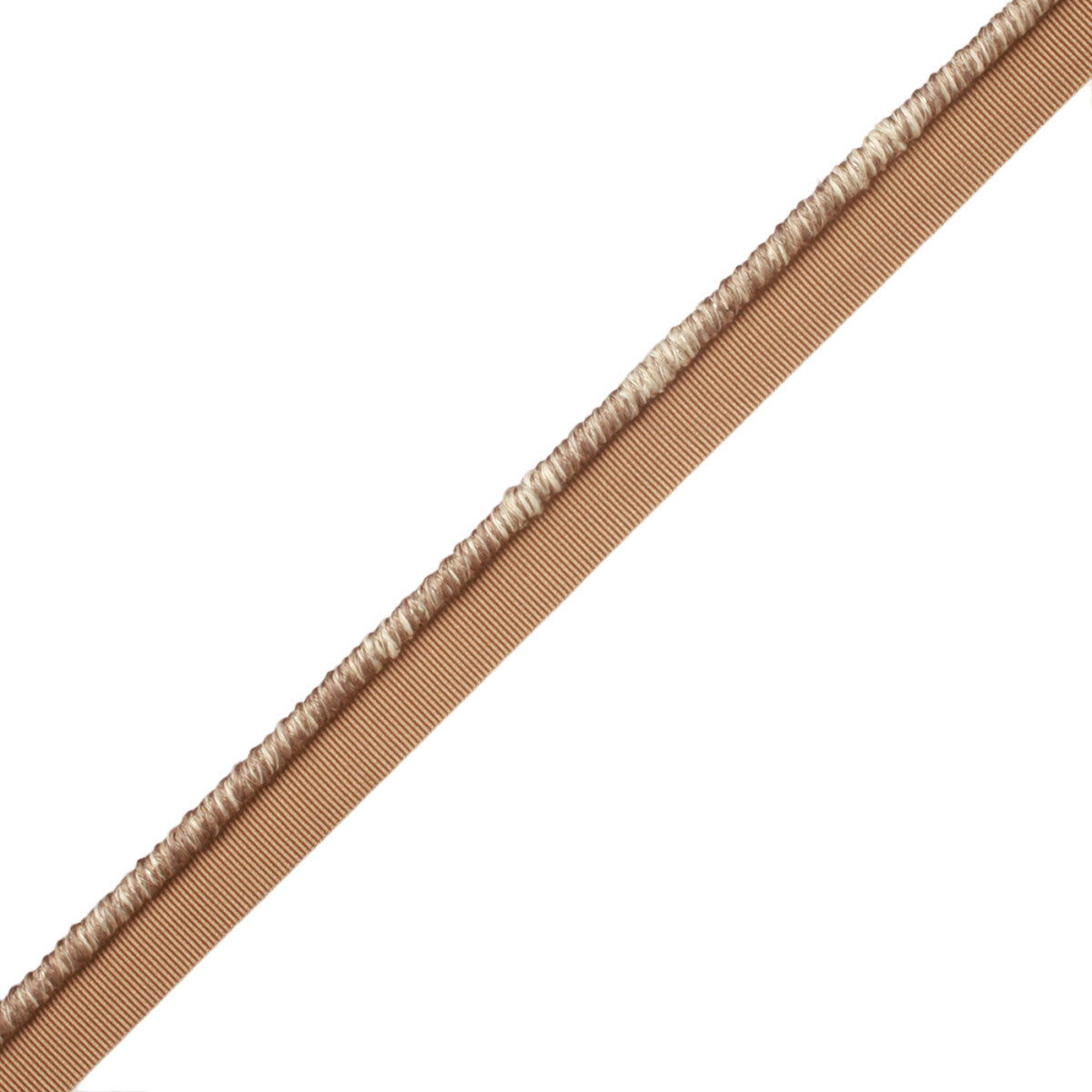 Steppe Heathered Cord With Tape Trim by Samuel & Sons in Taupe