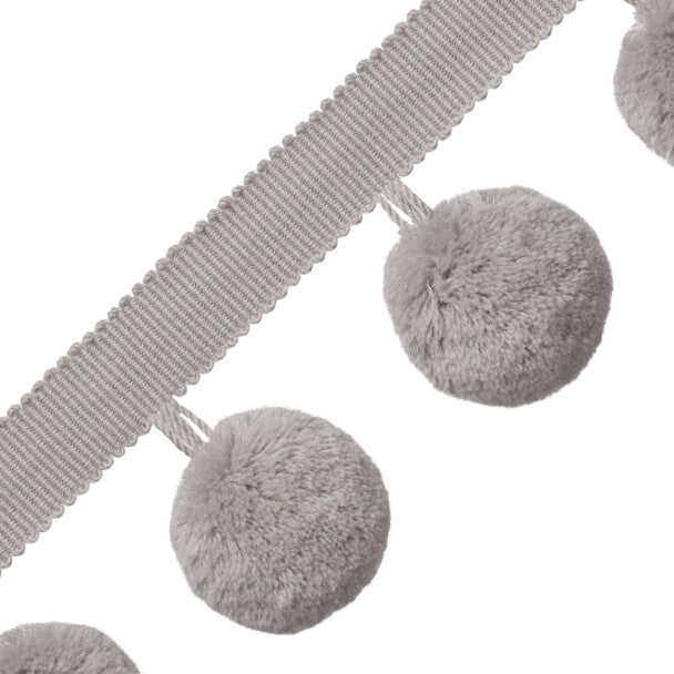 Jumbo Pom Pom Fringe Trim by Samuel & Sons in Vapor