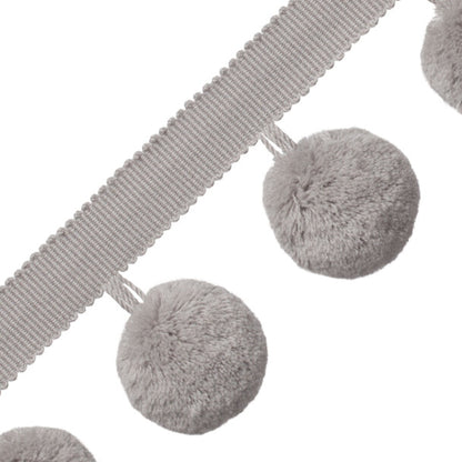 Jumbo Pom Pom Fringe Trim by Samuel & Sons in Vapor
