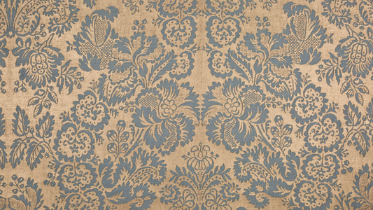 Solimena Slate blue & silvery gold