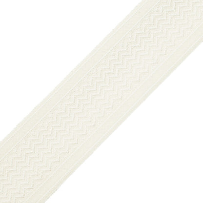 Strata Chevron Border Trim by Samuel & Sons in Ivory
