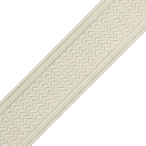 Strata Chevron Border Trim by Samuel & Sons in Oatmeal