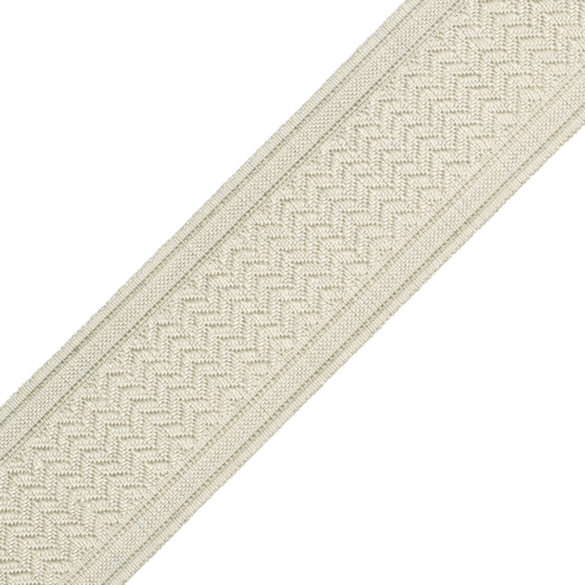 Strata Chevron Border Trim by Samuel & Sons in Oatmeal