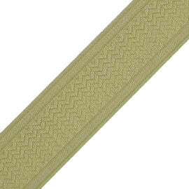 Strata Chevron Border Trim by Samuel & Sons in Pear