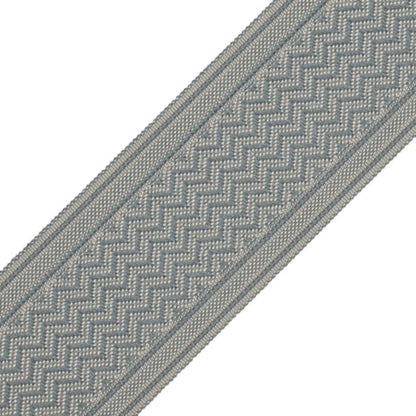 Strata Chevron Border Trim by Samuel & Sons in Ocean