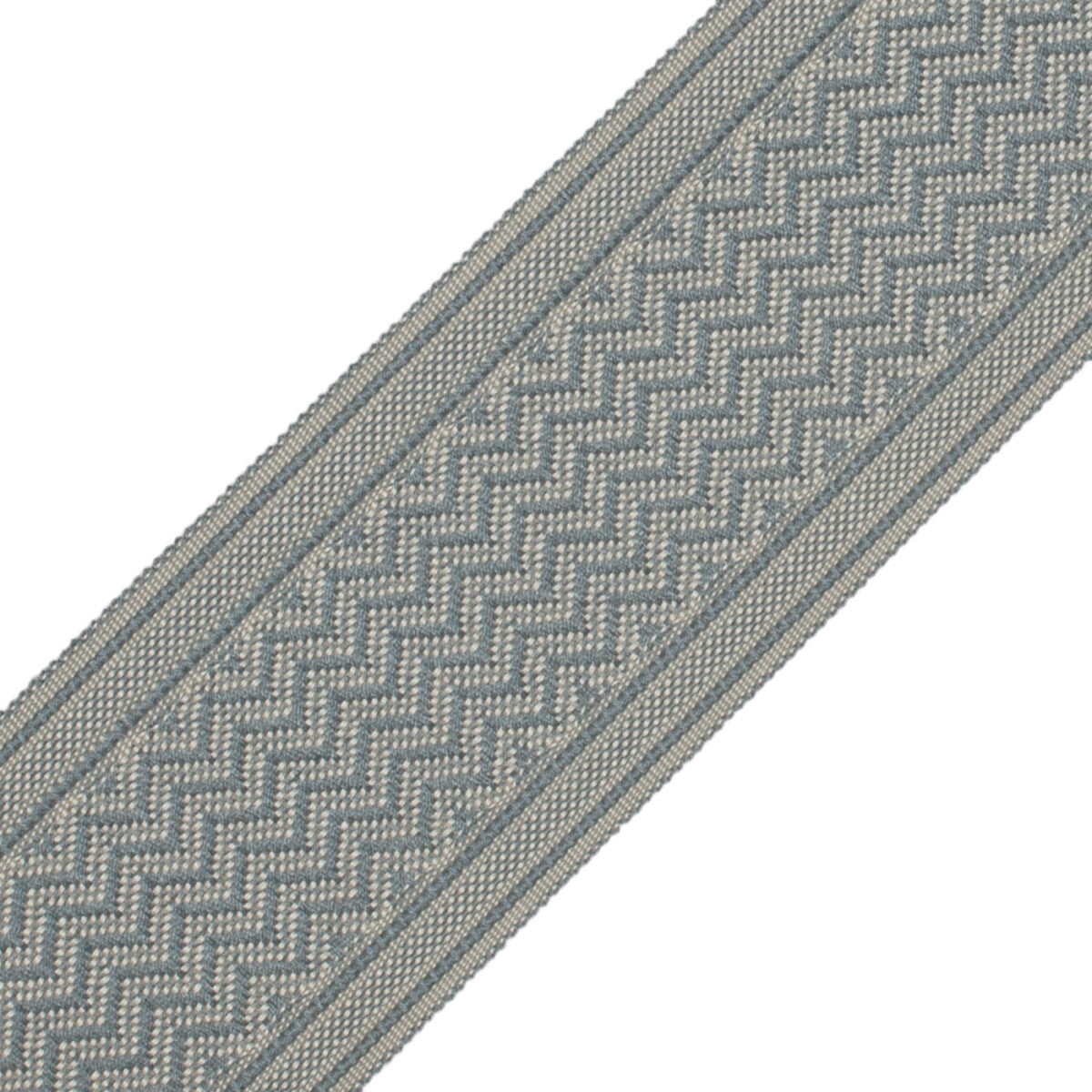 Strata Chevron Border Trim by Samuel & Sons in Ocean