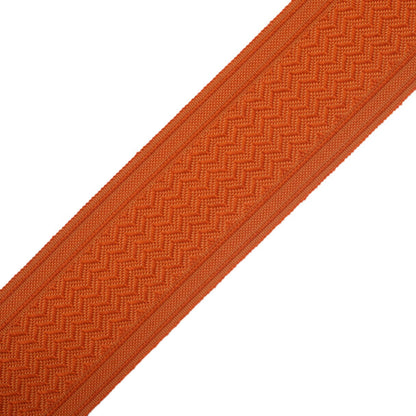 Strata Chevron Border Trim by Samuel & Sons in Tangerine