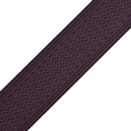 Strata Chevron Border Trim by Samuel & Sons in Plum