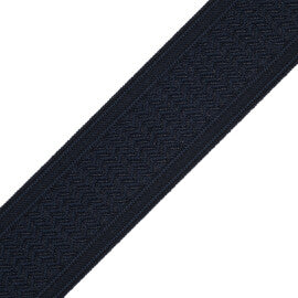 Strata Chevron Border Trim by Samuel & Sons in Navy