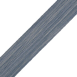 Strata Strie Border Trim by Samuel & Sons in Denim