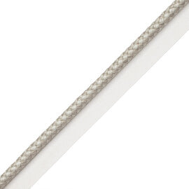 1/4" (6 Mm) Strata Cord With Tape Trim by Samuel & Sons in Oatmeal