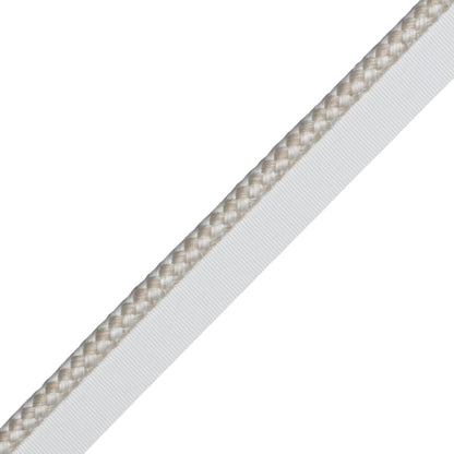 1/4" (6 Mm) Strata Cord With Tape Trim by Samuel & Sons in Bisque