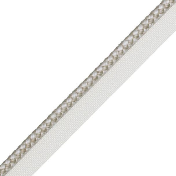 1/4" (6 Mm) Strata Cord With Tape Trim by Samuel & Sons in Almond