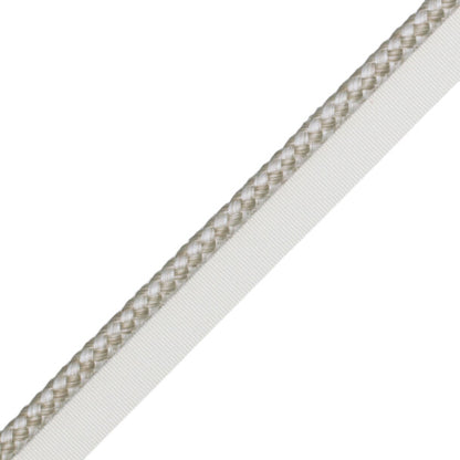 1/4" (6 Mm) Strata Cord With Tape Trim by Samuel & Sons in Almond