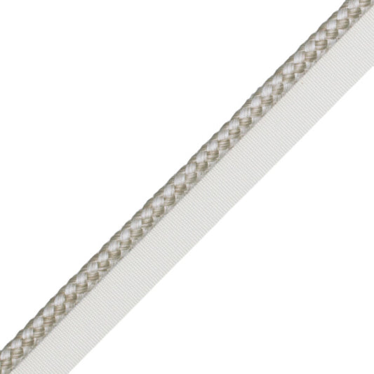 1/4" (6 Mm) Strata Cord With Tape Trim by Samuel & Sons in Almond
